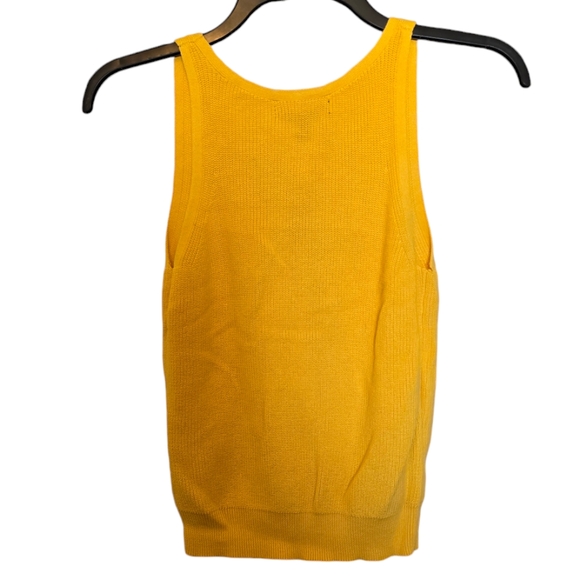 Banana Republic Yellow Knit Cross Front Sweater Vest Size Petite XXS - Picture 7 of 7